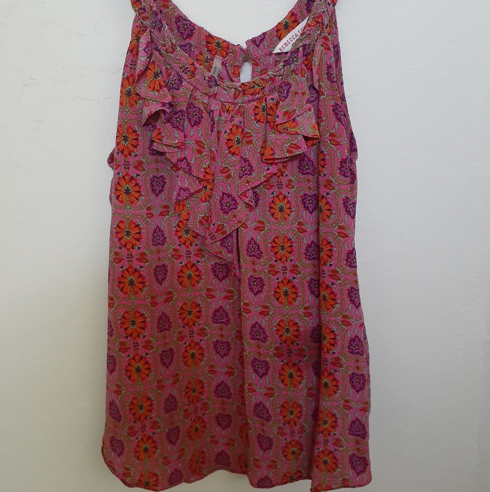 Adorable Rebecca Taylor Silk Tank sz 2